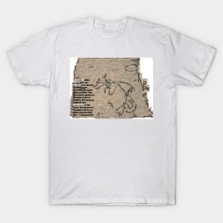 Old dragon map T-Shirt